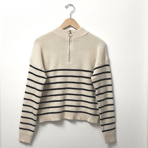 SHEIN Mock Zip Neck Sweater - Picture 1 of 3